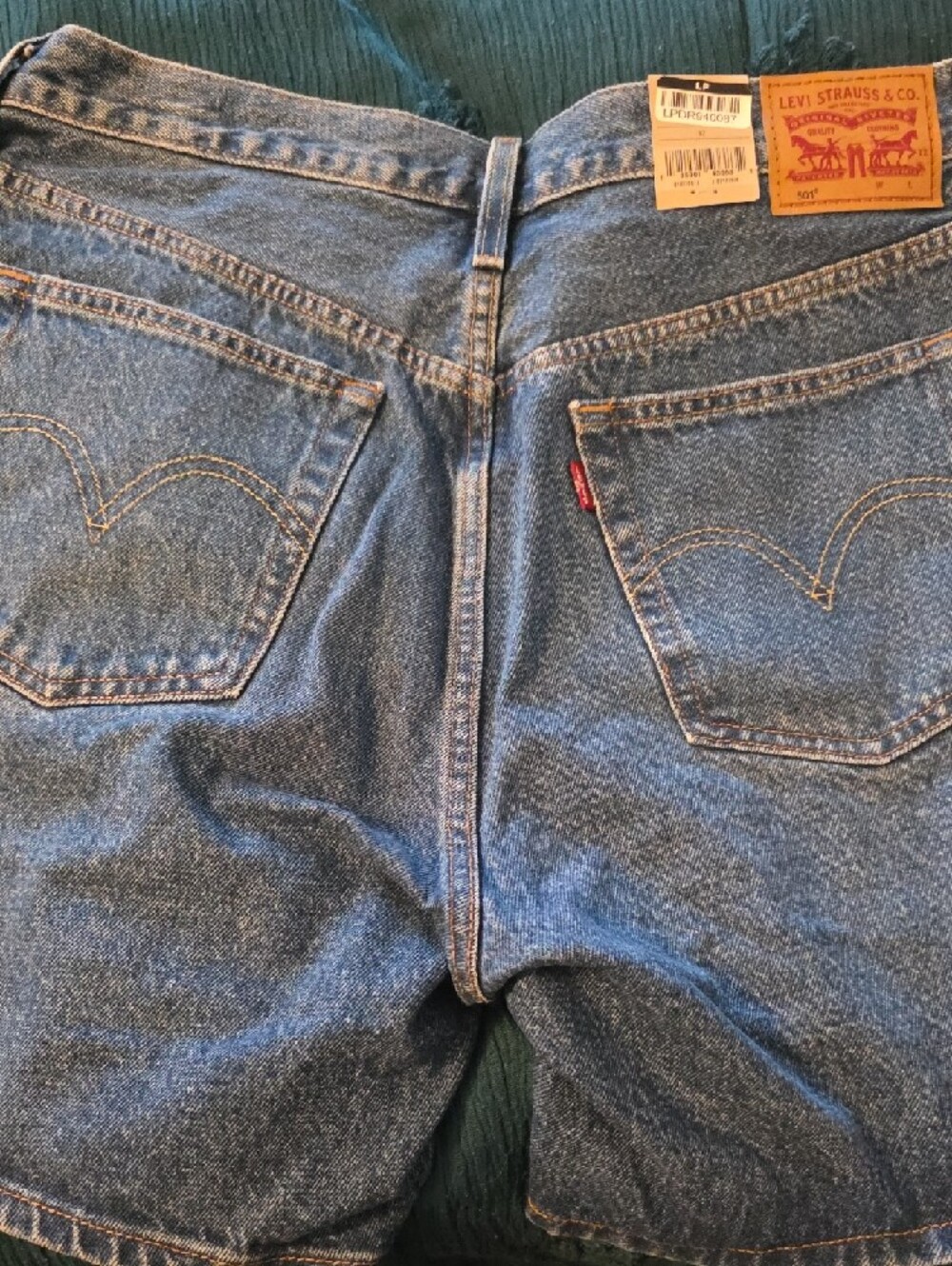 Levi's Blue Denim 501 Women’s Jean Shorts 32 - Picture 7 of 7